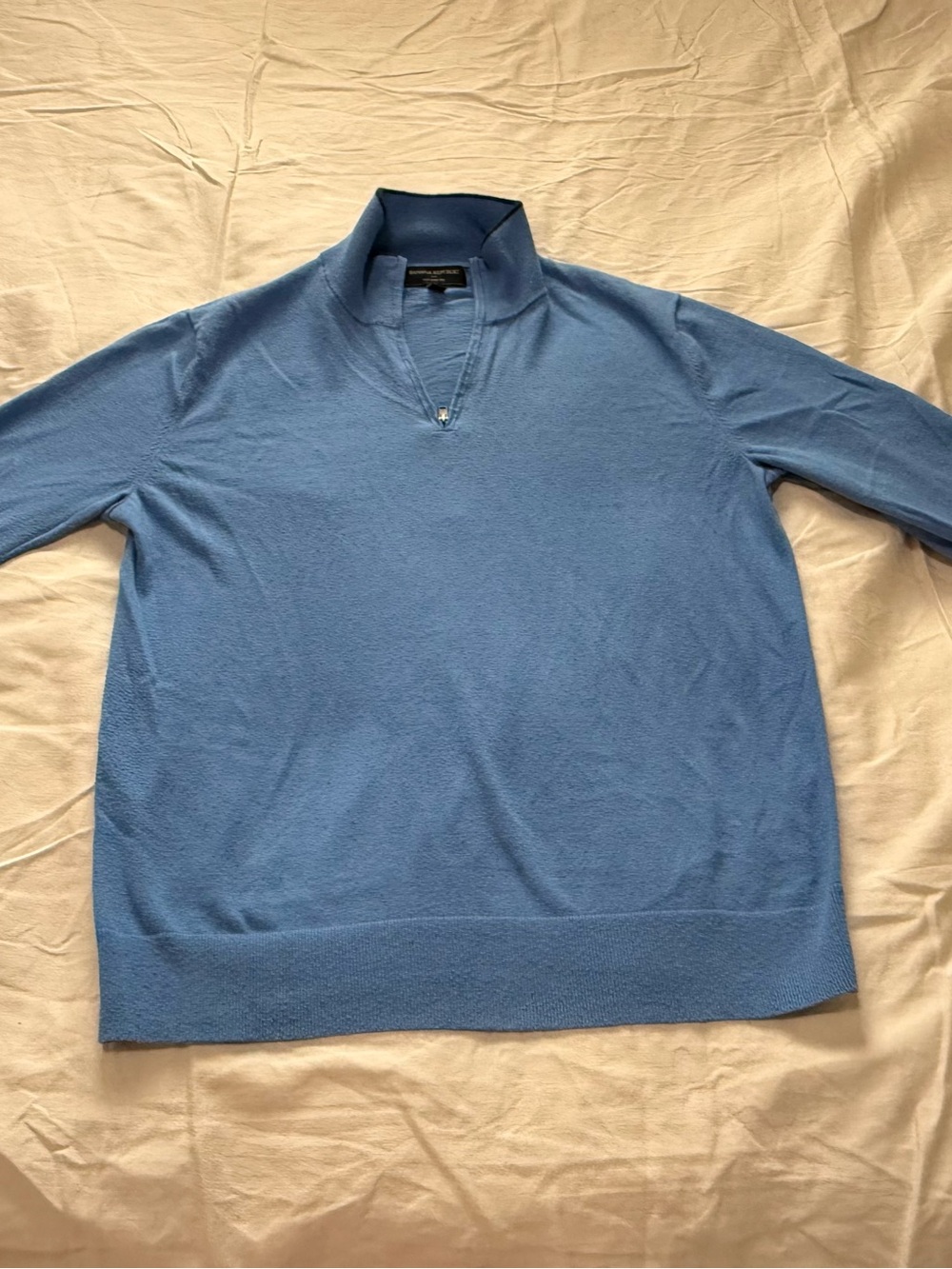 Banana Republic Sky Blue Half-Zip Men's Sweater
